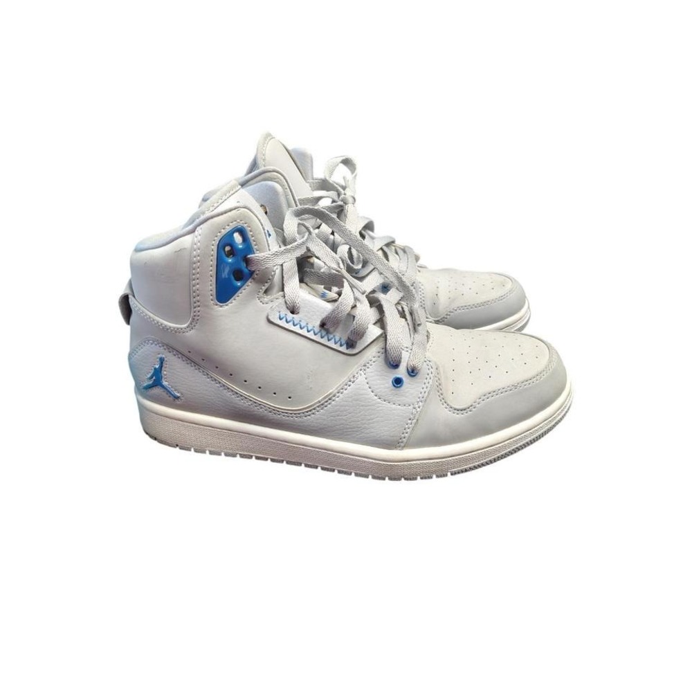 Nike Air Jordan 1 Flight 2 Prem, 2014, Gray/Blue, Mens Size 9